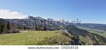 the Moucherotte  Natural park of Vercors, Grenoble, France Royalty-Free Stock Photo #192018518