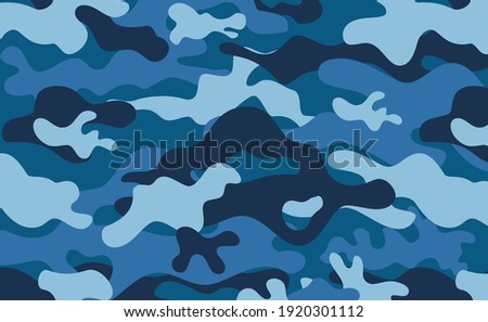 Military camouflage texture khaki print background - Vector illustration