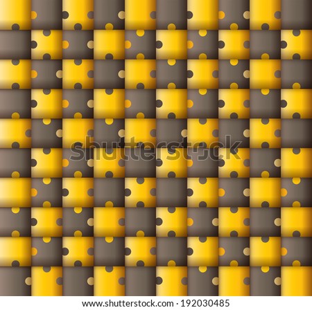 dimension of jigsaw pattern. vector / illustration