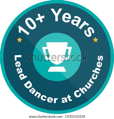 10 years dancer sticker badge
