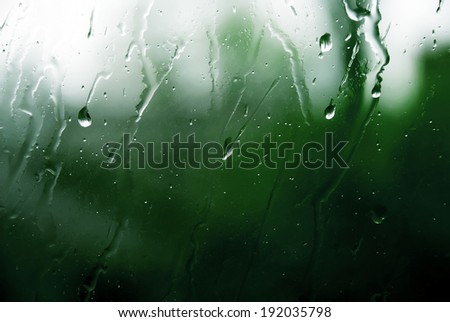 Raindrops   on a window