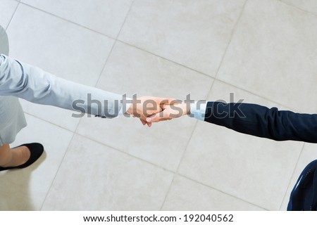image of a Business female shaking hands, business meeting