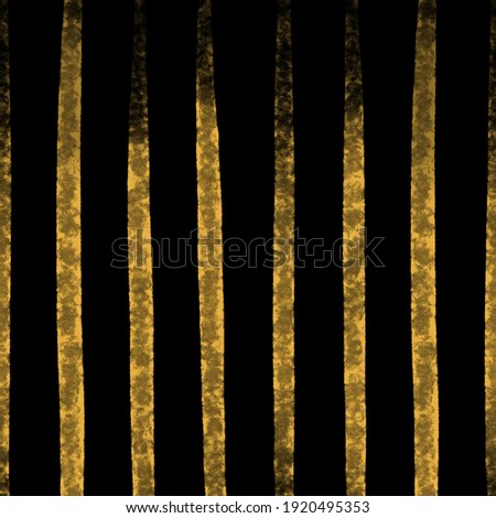 Uneven paint golden strokes on black background