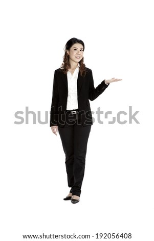 business woman isolated on white background