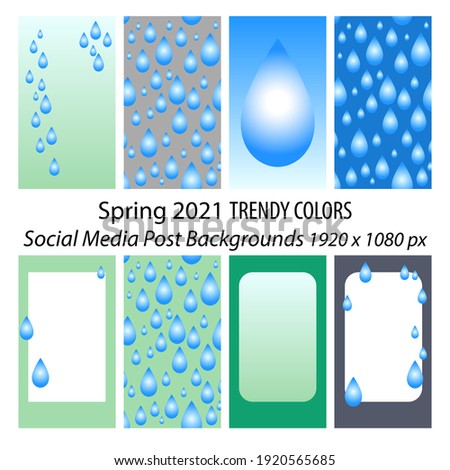 3D drops wallpaper, cover for linkedin, facebook post, instagram post, rain vector, green vector background, empty frame vector, water droplets, realistic hand drawn drops of water, weather post