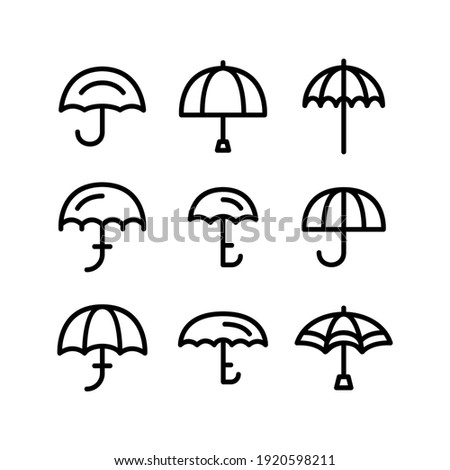 umbrella icon or logo isolated sign symbol vector illustration - Collection of high quality black style vector icons
