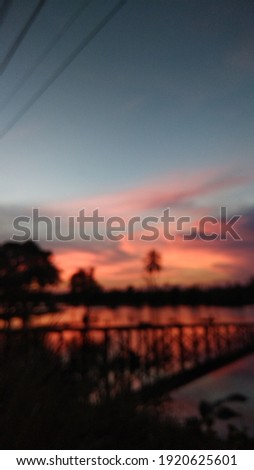 blur effect sunset on astambul
