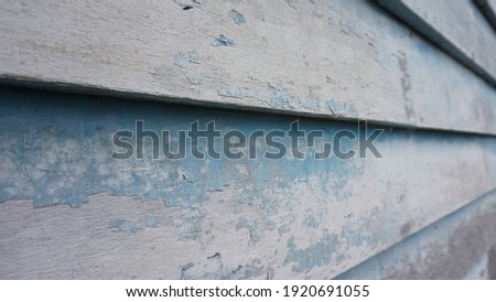 old wood with blue paint