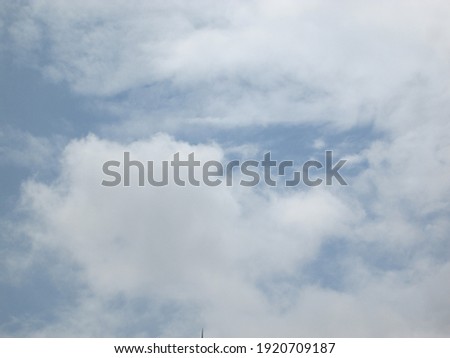 White Clouds and Blue Sky