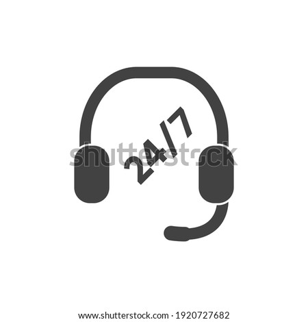 Headphones vector icon. Flat headphones icon on white isolated background.