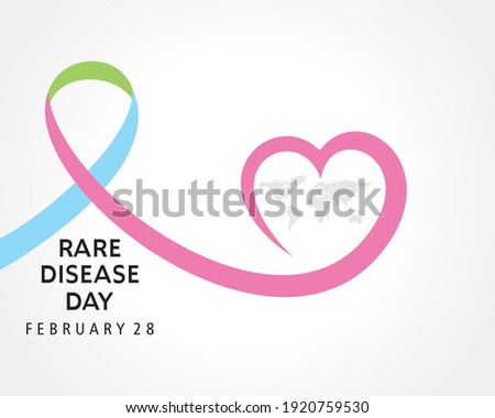 Illustration Of Rare Disease Day observed on February 28
 Royalty-Free Stock Photo #1920759530