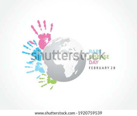 Illustration Of Rare Disease Day observed on February 28
 Royalty-Free Stock Photo #1920759539