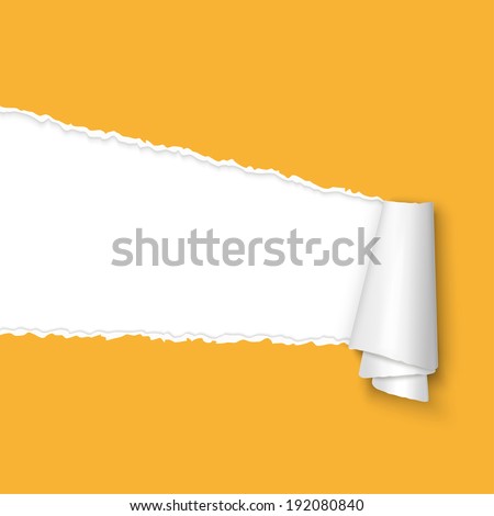 torn open paper with space for text Royalty-Free Stock Photo #192080840