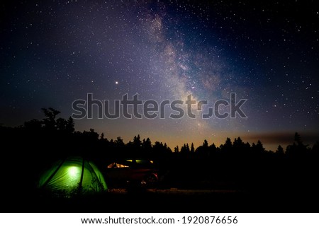 Stars over my favorite campsite in Vermont