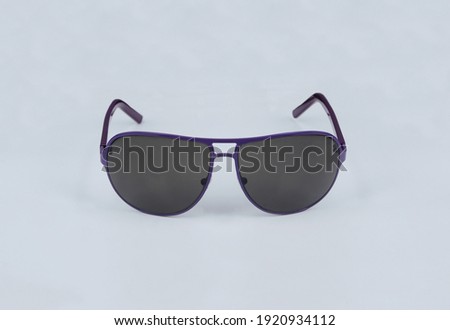 Trendy sunglasses isolated on white background, studio shoot still life.