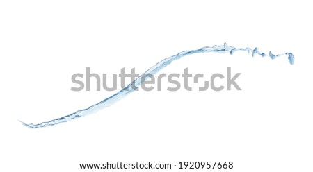 Splash of clear water on light background