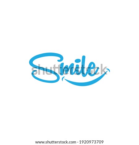 Health Logo design smile typography vector template Dental clinic Logotype Royalty-Free Stock Photo #1920973709