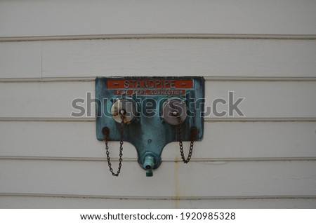 standpipe fire department connection on side of building