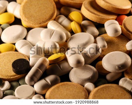 pharmaceuticals antibiotics pills medicine colorful antibacterials pills on white background capsule pill medicine