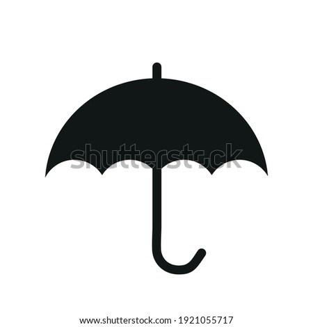 Umbrella icon for graphic design projects Royalty-Free Stock Photo #1921055717