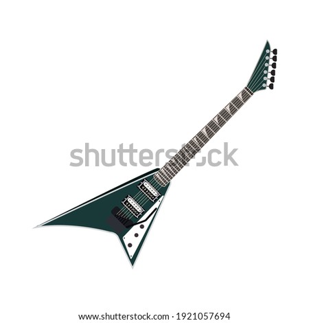 electric guitar musical instrument icon design vector illustration