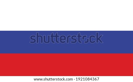 Russia Flag suitable for banner or background. Russia flag vector graphic. Rectangle Russian flag illustration. Russia country flag is a symbol of freedom, patriotism and independence. Royalty-Free Stock Photo #1921084367