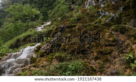 Waterfall tourist spot that represents beauty