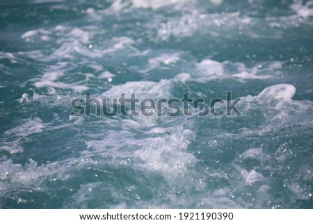 Abstract water blurred images and Double bokeh Beautiful sponge and sea wave.Use for website banner background, backdrop

