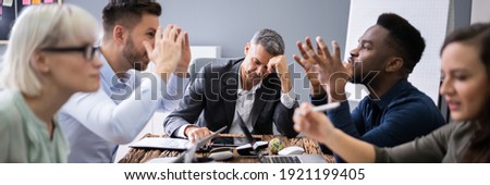 Business Conflict Argument And Stress. Bully Blame Royalty-Free Stock Photo #1921199405