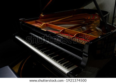 The whole of a top grand piano Royalty-Free Stock Photo #1921374500