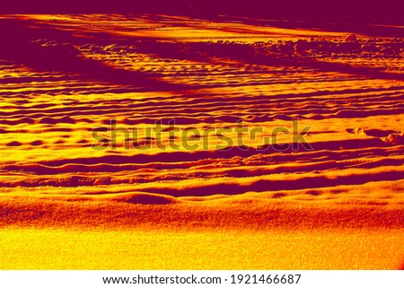 abstract illustration in wavy warm tones 