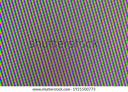 abstract dull iridescent digital matrix overlay background, blur, moire, waves and color gradient