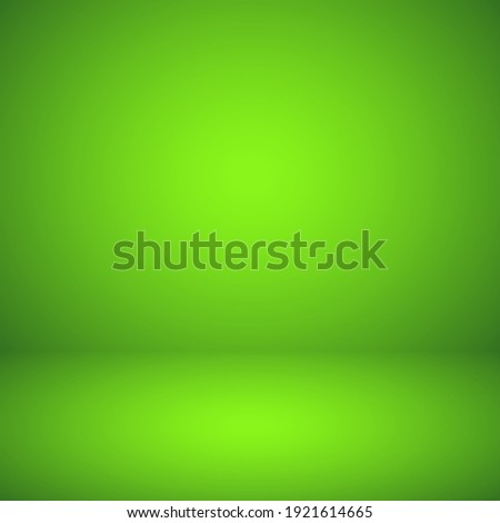 Empty green studio abstract background with spotlight effect. Product showcase backdrop. Chroma key compositing. Royalty-Free Stock Photo #1921614665