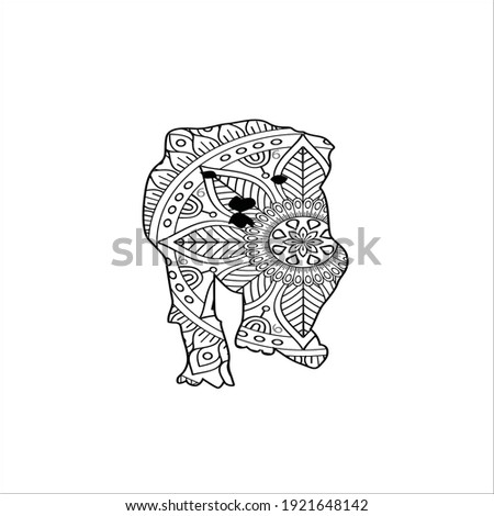 bulldog coloring page for adults