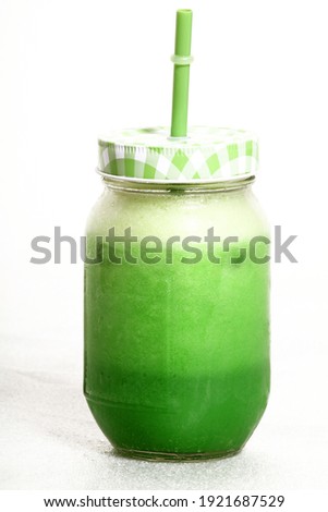 various iced juices, selective focus
