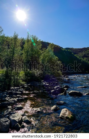 river in the mountains, beautiful photo digital picture