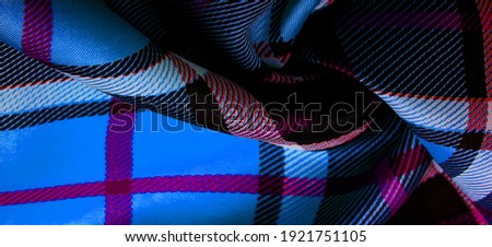 Texture, background, pattern, checkered fabric, yellow-green-white-blue colors, Scottish motifs in this fabric, your design with the sounds of bagpipes and fragrant whiskey