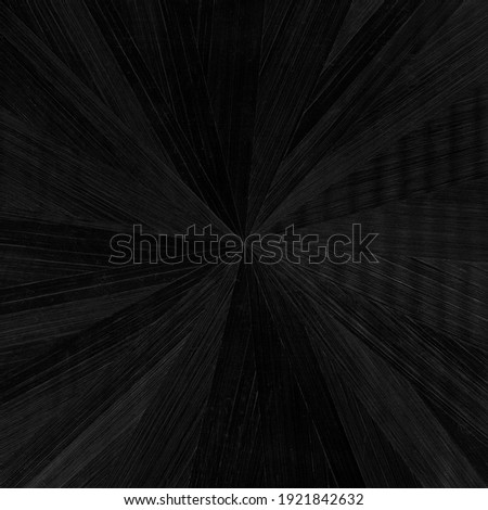 Black radial straw marquetry in starburst pattern