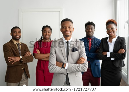 team of young african people in the office  Royalty-Free Stock Photo #1921927937