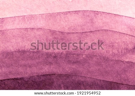 Abstract art background dark purple colors. Watercolor painting on canvas with wine waves pattern. Fragment of artwork on paper with wavy line and gradient. Royalty-Free Stock Photo #1921954952
