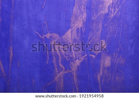 Abstract art background navy blue and silver colors. Watercolor painting on canvas with soft sapphire gradient. Fragment of artwork on paper with waves pattern. Texture backdrop.