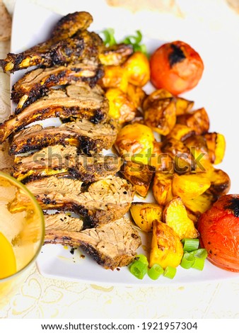 Delicious Homemade Lamb Chop With Potatoes