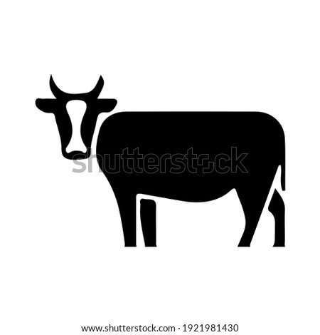 Cow icon on White Background