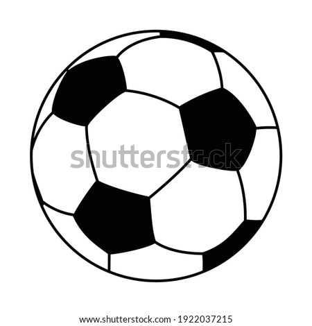 an editable vector illustration of soccer ball isolated on white