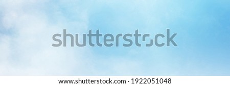Blue sky with white cloud. The summer heaven is colorful clearing day Good weather and beautiful nature in the morning. Royalty-Free Stock Photo #1922051048