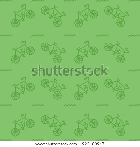 Creative bike pattern design.  Easy to edit with vector file. Can use for your creative content. Especially about world bike day campaign in this june.