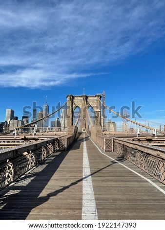 Brooklyn Bridge during a pandemic, January 2021