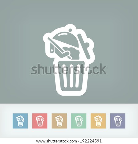 Food trash icon