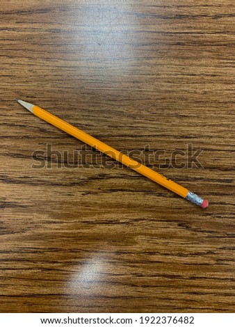 Picture of a Pencil on a desk