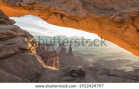 Mesa Arch, Canyonlands National Park, near Moab, Utah, USA Royalty-Free Stock Photo #1922424797